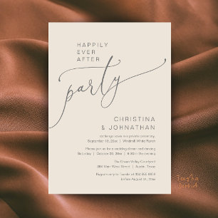 Invitation Fête de Mariage Pour Toujours, Dîner de Réception