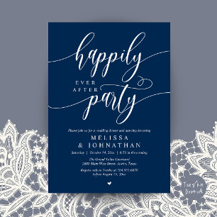 Invitation Fête de Mariage Pour Toujours, Réception de Mariag