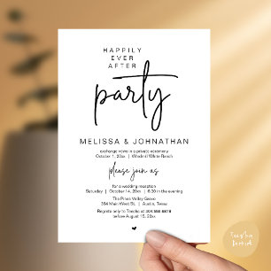 Invitation Fête de Mariage Pour Toujours, Réception de Mariag