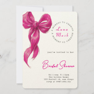 Invitation Fête de mariage Rubans & Romance
