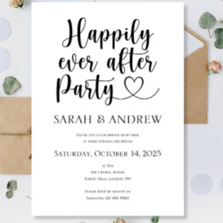 Invitation Fête de Mariage sur Mesure de Luxe pour un Bonheur