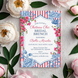 Invitation Fête de mariage toile française, fête de jardin, m