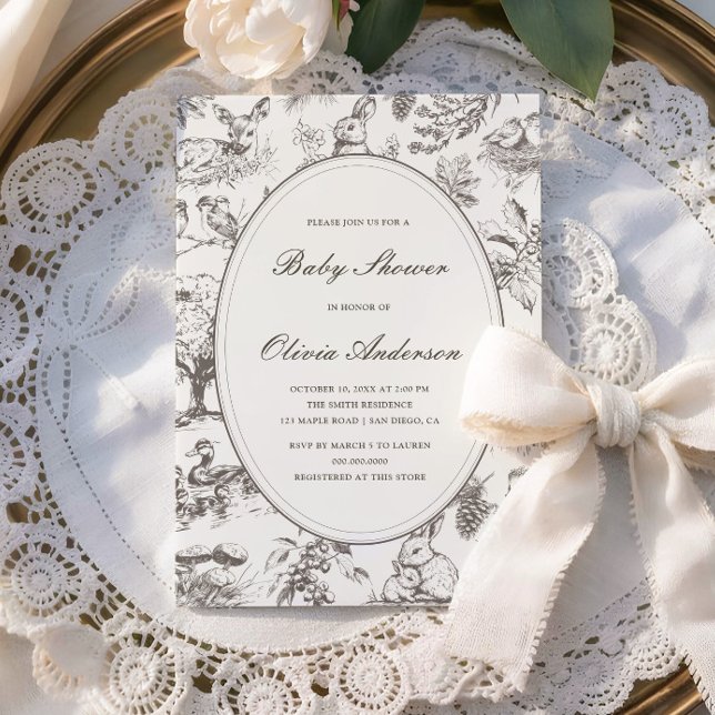 Invitation Fête de naissance bébé avec impression générale de (Créateur téléchargé)