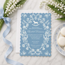Fête de naissance Cheval à bascule Bleu Wedgwood V
