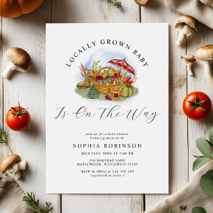 Invitation Fête de Naissance de Bébé Cultivé Localement par d