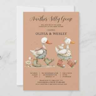 Invitation Fête de naissance de Bébé Silly Goose 2
