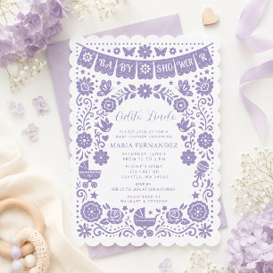Invitation Fête de naissance de fille Cielito Lindo aux papie