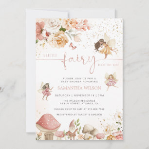 Invitation Fête de Naissance de Jardin de Fée Magique