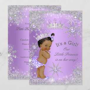 Invitation Fête de naissance de la princesse ethnique Lavande