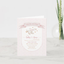 Fête de naissance de petite fille aux rayures rose
