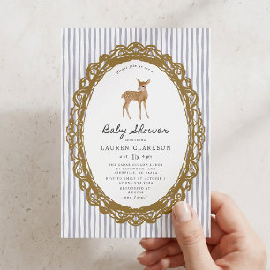 Invitation Fête de naissance de style conte de fées vintage b
