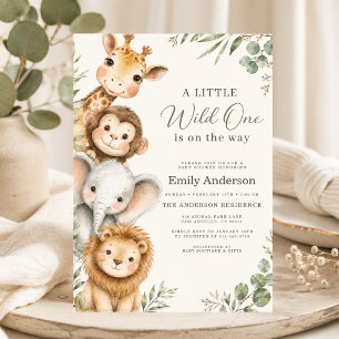 Invitation Fête de naissance d'un petit sauvageon sur le thèm