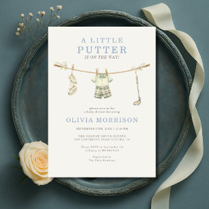 Invitation Fête de naissance Golf Little Putter Boy