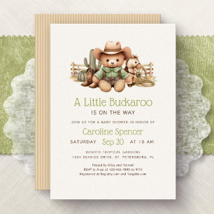 Invitation Fête de naissance Little Buckaroo Western pour béb
