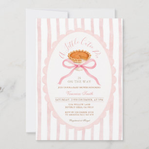 Invitation Fête de naissance Little Cutie Pie à l'aquarelle r