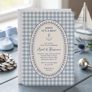 Invitation Fête de naissance nautique pour garçon