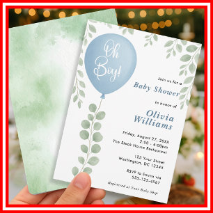 Invitation Fête de Naissance Oh Garçon