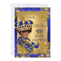 Fête de naissance Prince garçon Couronne dorée et 