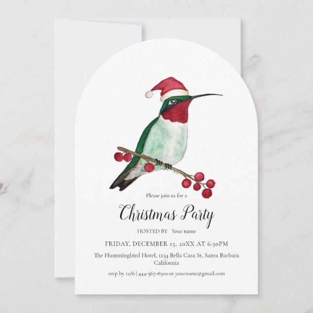 Invitation Fête de Noël (Devant)