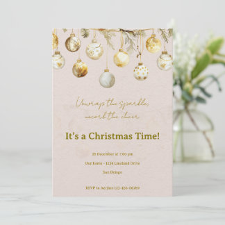 Invitation fête de Noël