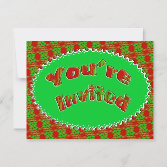 Invitation fête de Noël (Devant)