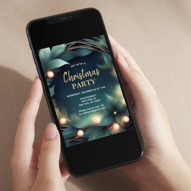 Invitation Fête de Noël (Créateur téléchargé)