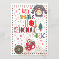 Fête de Noël au chocolat chaud