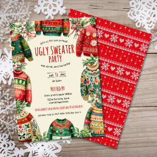 Invitation Fête de Noël au pull moche