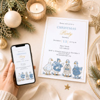 Fête de Noël Bleue d'Oie