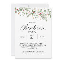 Fête de Noël botanique d'hiver