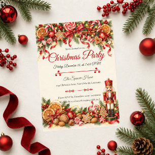 Invitation Fête de Noël Casse-Noisette Fantaisiste