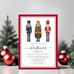 Invitation Fête de Noël Casse-Noisette Mignon