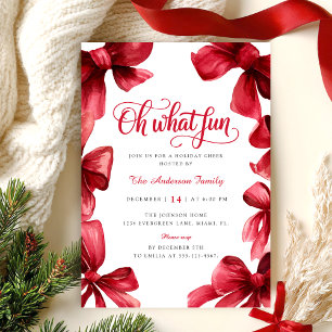 Invitation Fête de Noël de Bow