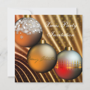 Invitation fête de Noël de Christmas
