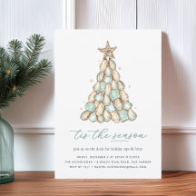 Fête de Noël de Coquilles d'Huîtres Côtières