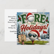 Fête de Noël de golf, allons-y ! 
