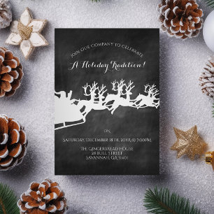 Invitation Fête de Noël de la compagnie Rustic