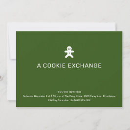 Invitation Fête de Noël de l'échange de cookies