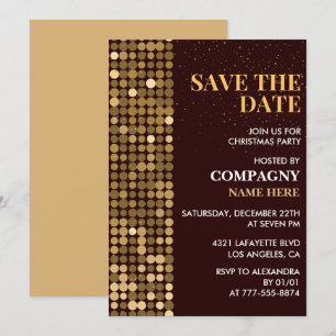 Invitation Fête de Noël de l'entreprise Enregistrer la date G