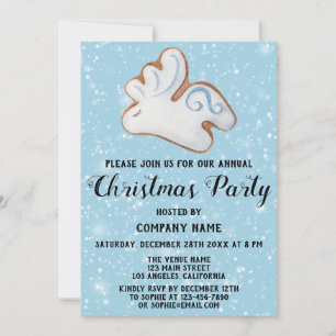 Invitation Fête de Noël de l'entreprise White Reindee