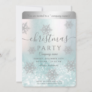 Invitation Fête de Noël de l'entreprise Winter Wawland