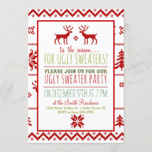 Invitation Fête de Noël de Noël de Tacker