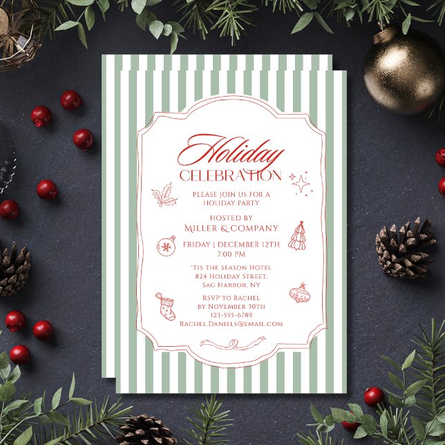 Invitation Fête de Noël d'entreprise (Créateur téléchargé)