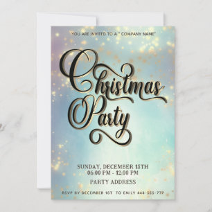 Invitation Fête de Noël d'entreprise minimaliste moderne