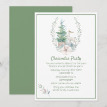 Fête de Noël des cerfs et des arbres de Noël