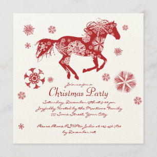 Invitation Fête de Noël des Chevaliers blancs et rouges