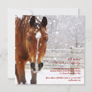 Invitation Fête de Noël du Cheval d'hiver