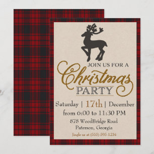 Invitation Fête de Noël du Renne d'Or