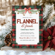 Fête de Noël entre amis en flanelle confortable
