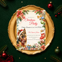 Fête de Noël fantaisiste avec Berger Allemand